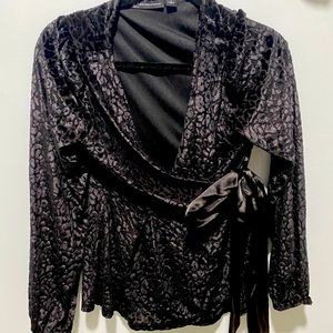 Black cheetah NY&C blouse